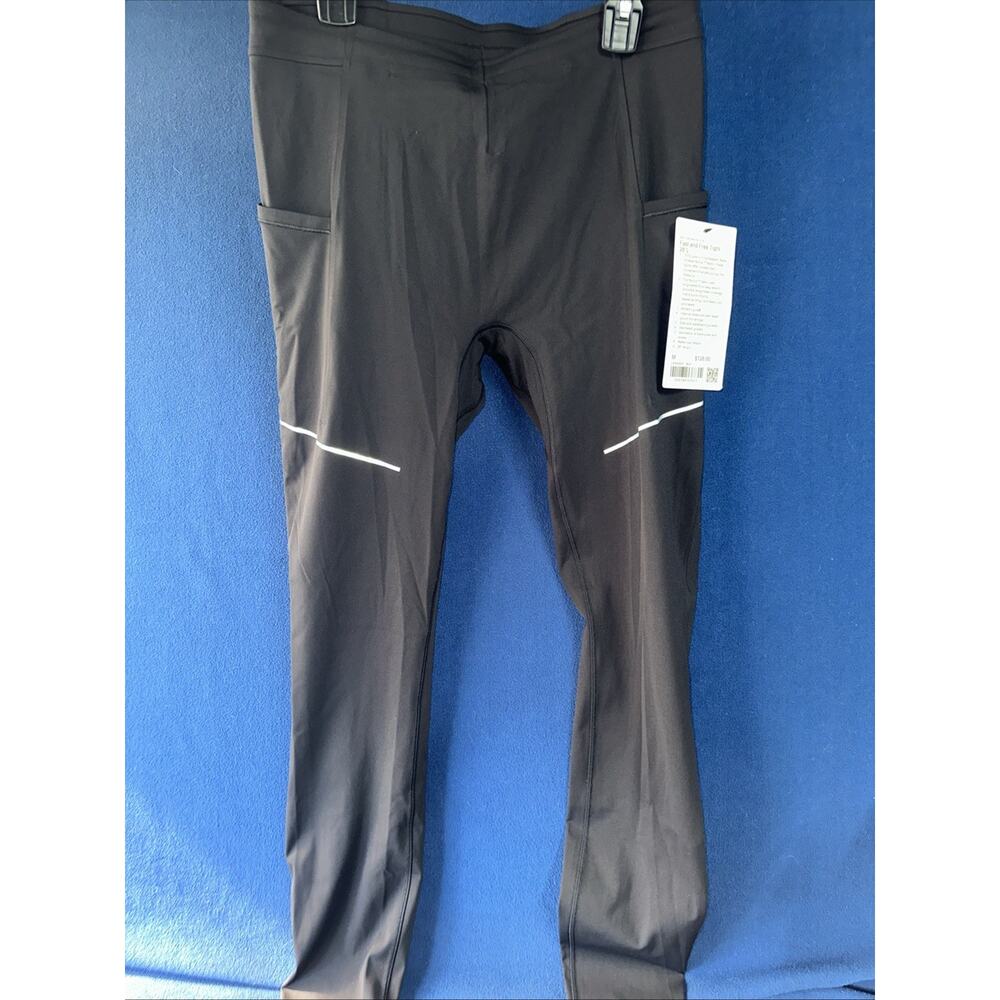 Lululemon Fast Free Tight 28" Sz Med Mens Running Reflective Pants Compression